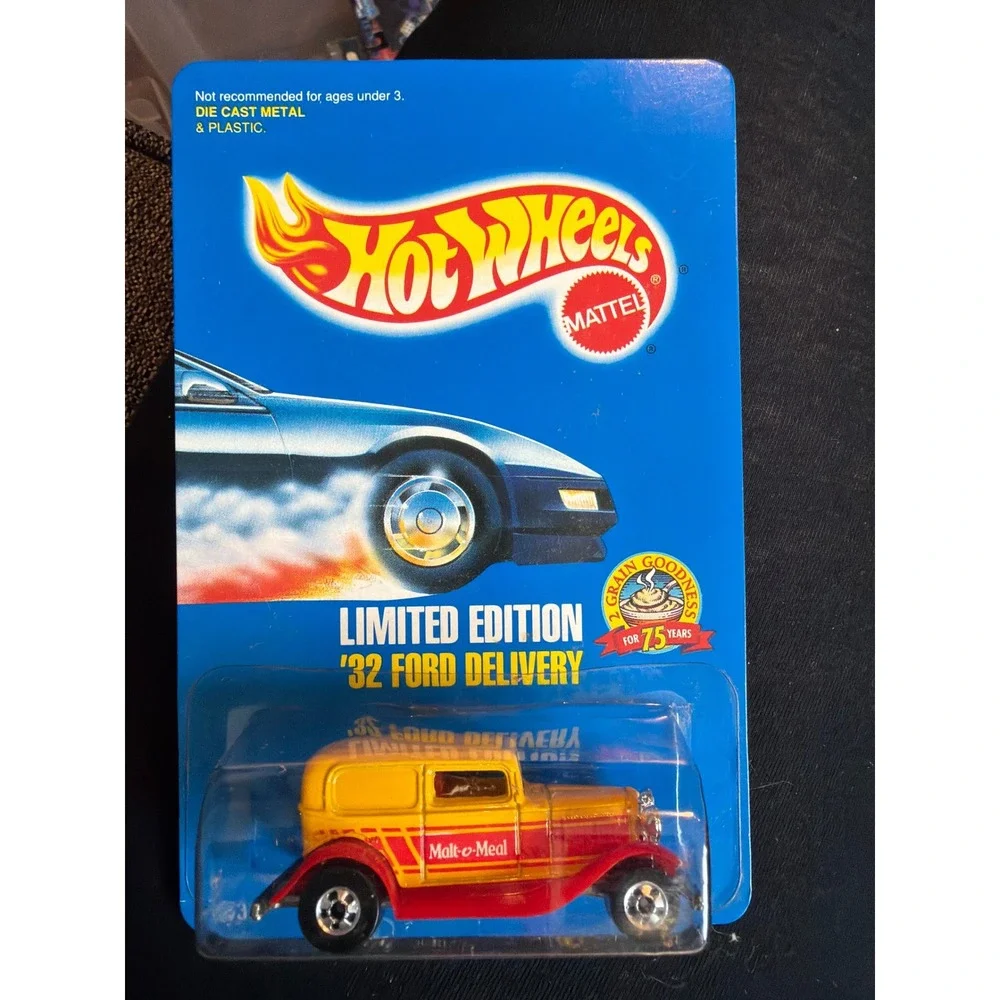 Hot Wheels 1993 Malt-O-Meal Limited Edition 32 Ford Delivery‎ Yellow 12034-0910